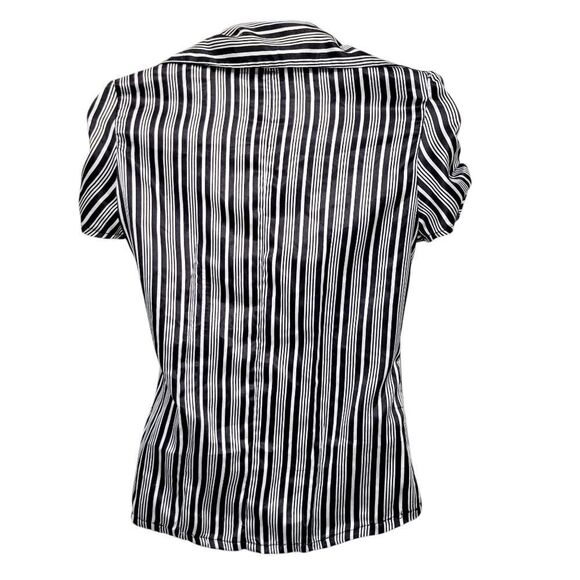 2/$20 Urban Behavior Silver & Black Buttons Down Shirt Top Size: XS - Picture 6 of 9